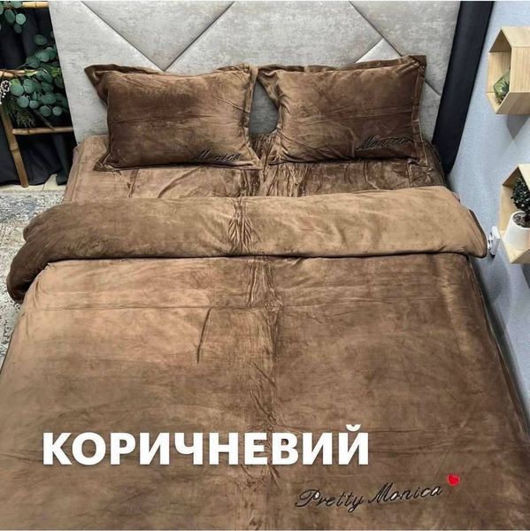 Велюрова постіль "Моніка" в двоспальному розмірі POS-VEL-004 фото