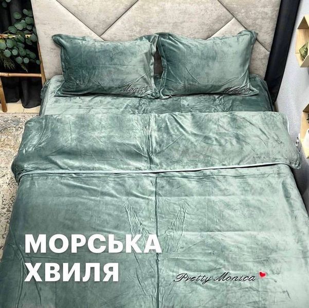 Велюрова постіль "Моніка" в двоспальному розмірі POS-VEL-004 фото